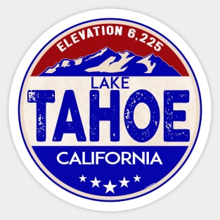 LAKE TAHOE CALIFORNIA SKIING BOATING HOUSEBOAT SKI BOAT Sticker